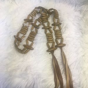 Vintage Beaded Fringe Hipster Belt